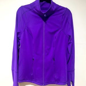 Zella performance track jacket purple, XL
